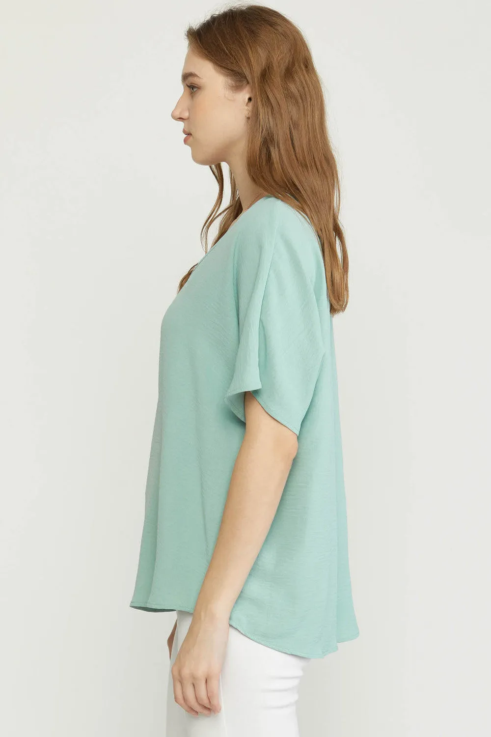 Entro V Neck Basic Top