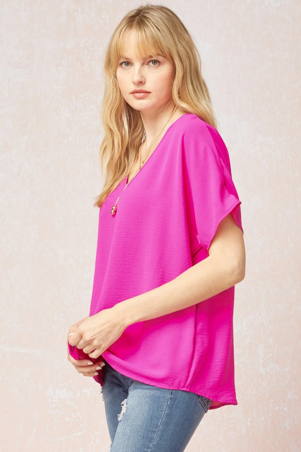 Entro V Neck Basic Top