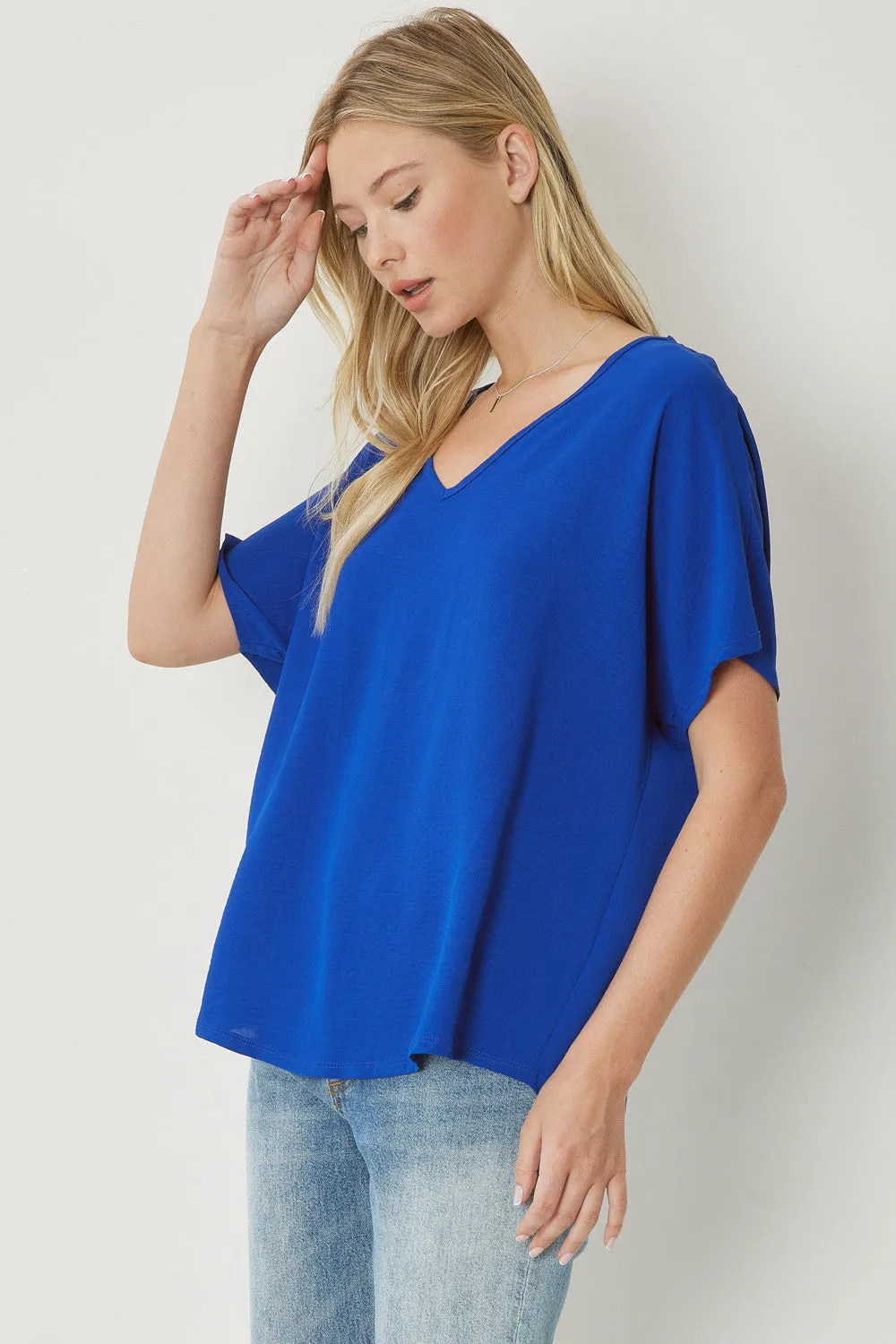 Entro V Neck Basic Top