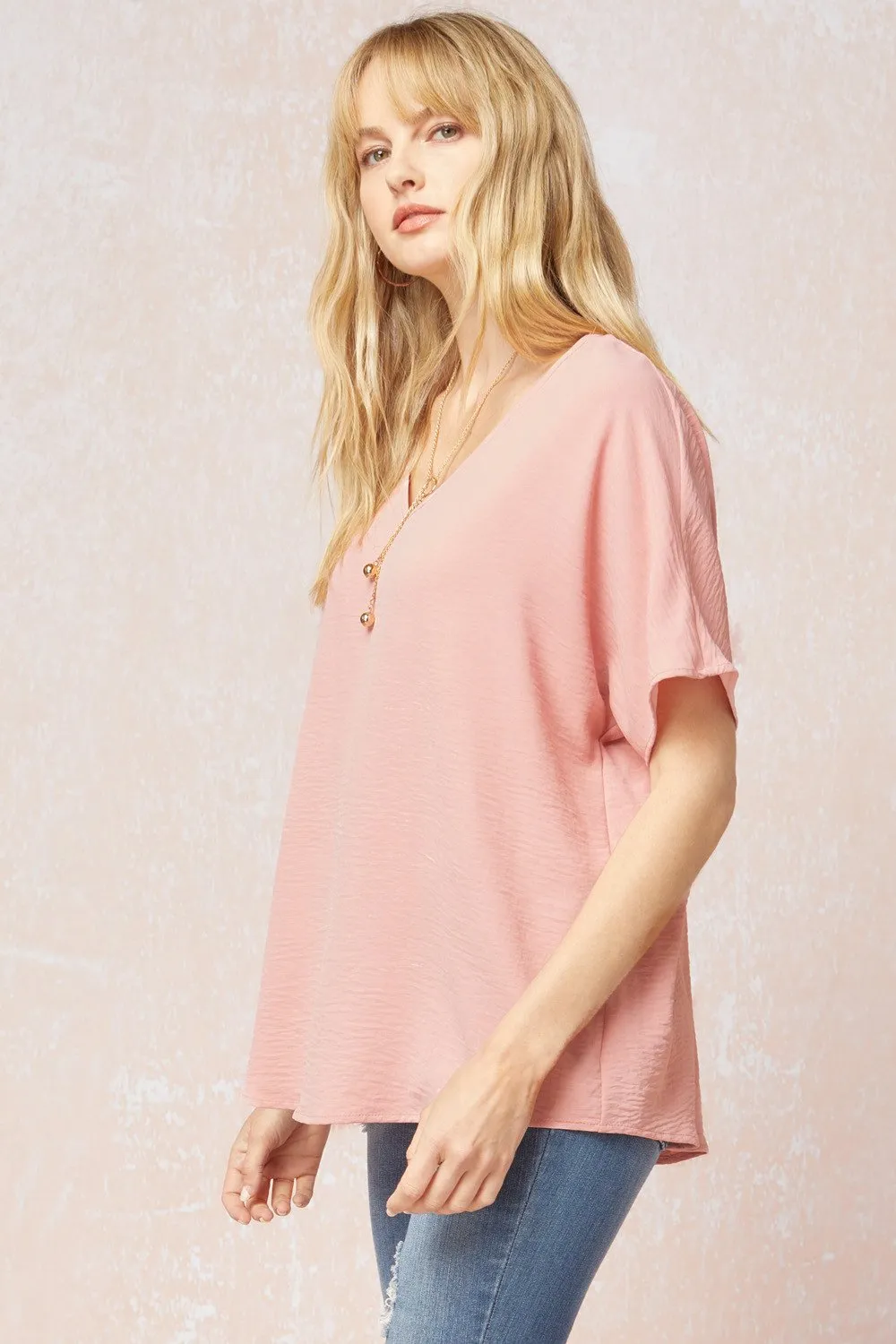 Entro V Neck Basic Top
