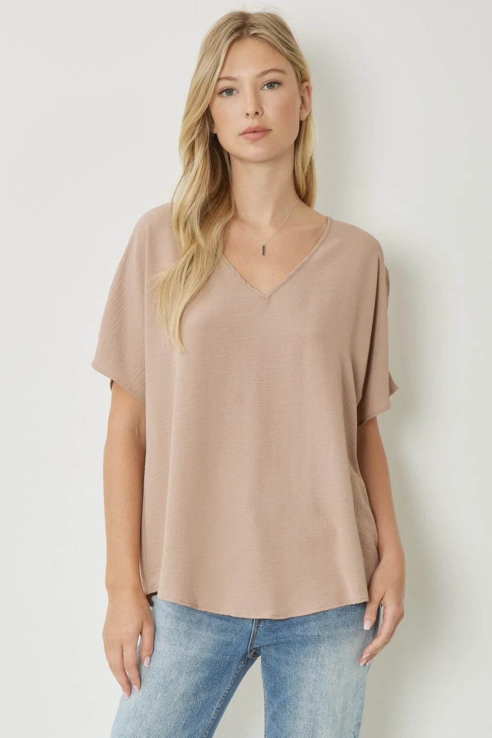 Entro V Neck Basic Top