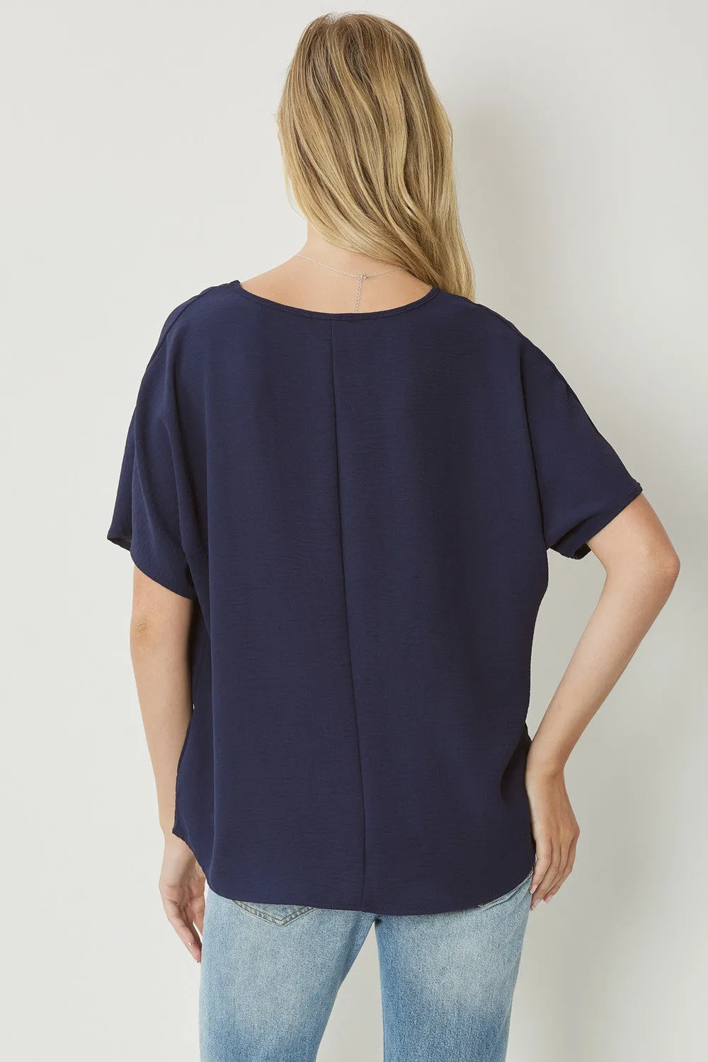 Entro V Neck Basic Top