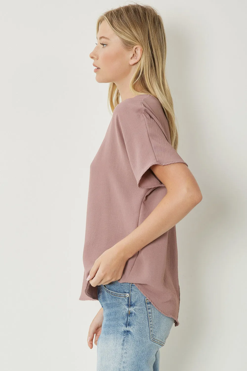 Entro V Neck Basic Top