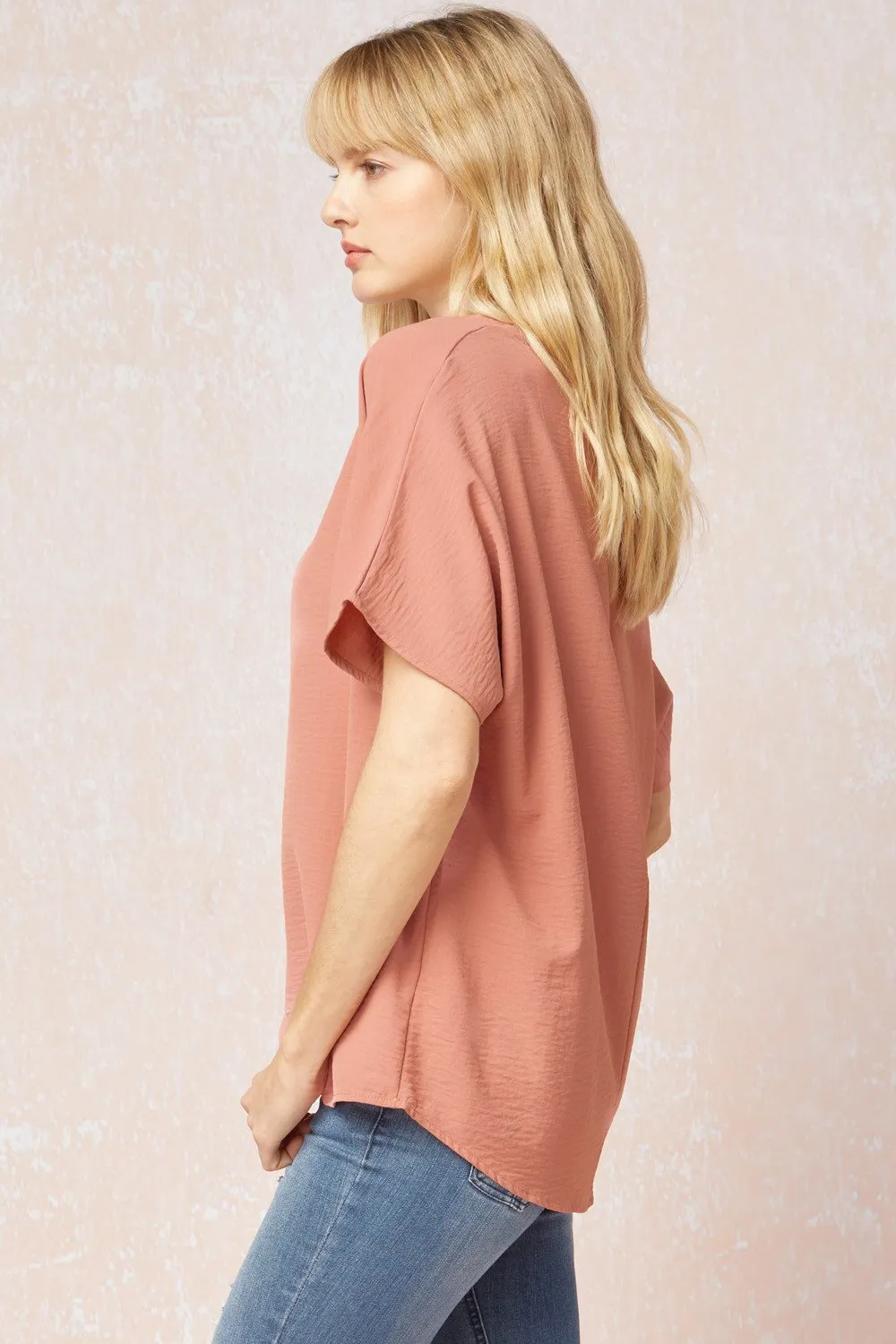 Entro V Neck Basic Top