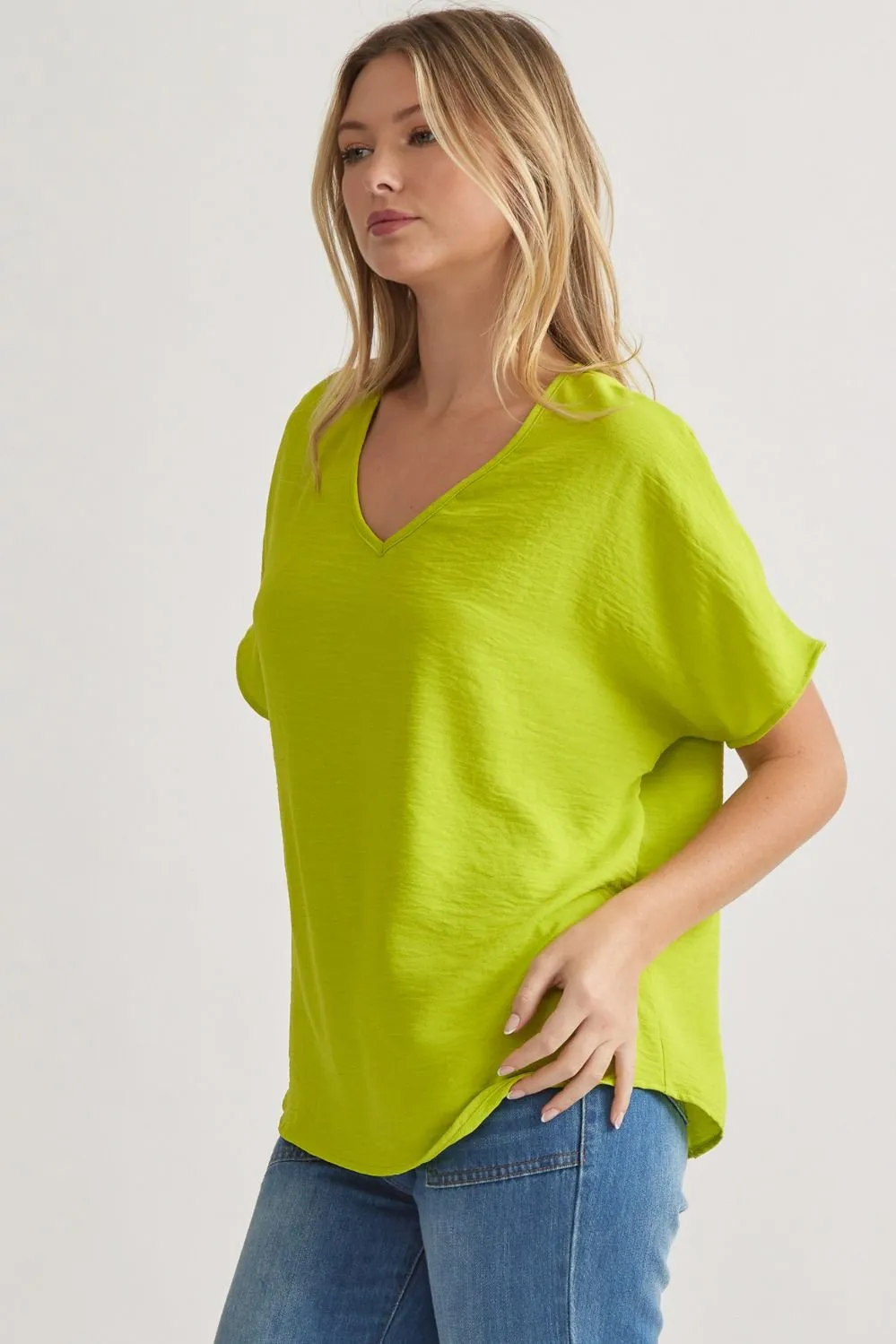 Entro V Neck Basic Top