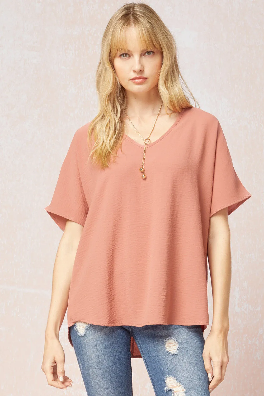 Entro V Neck Basic Top