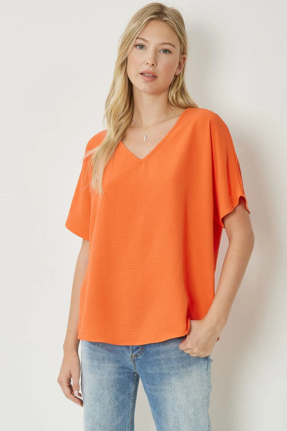 Entro V Neck Basic Top