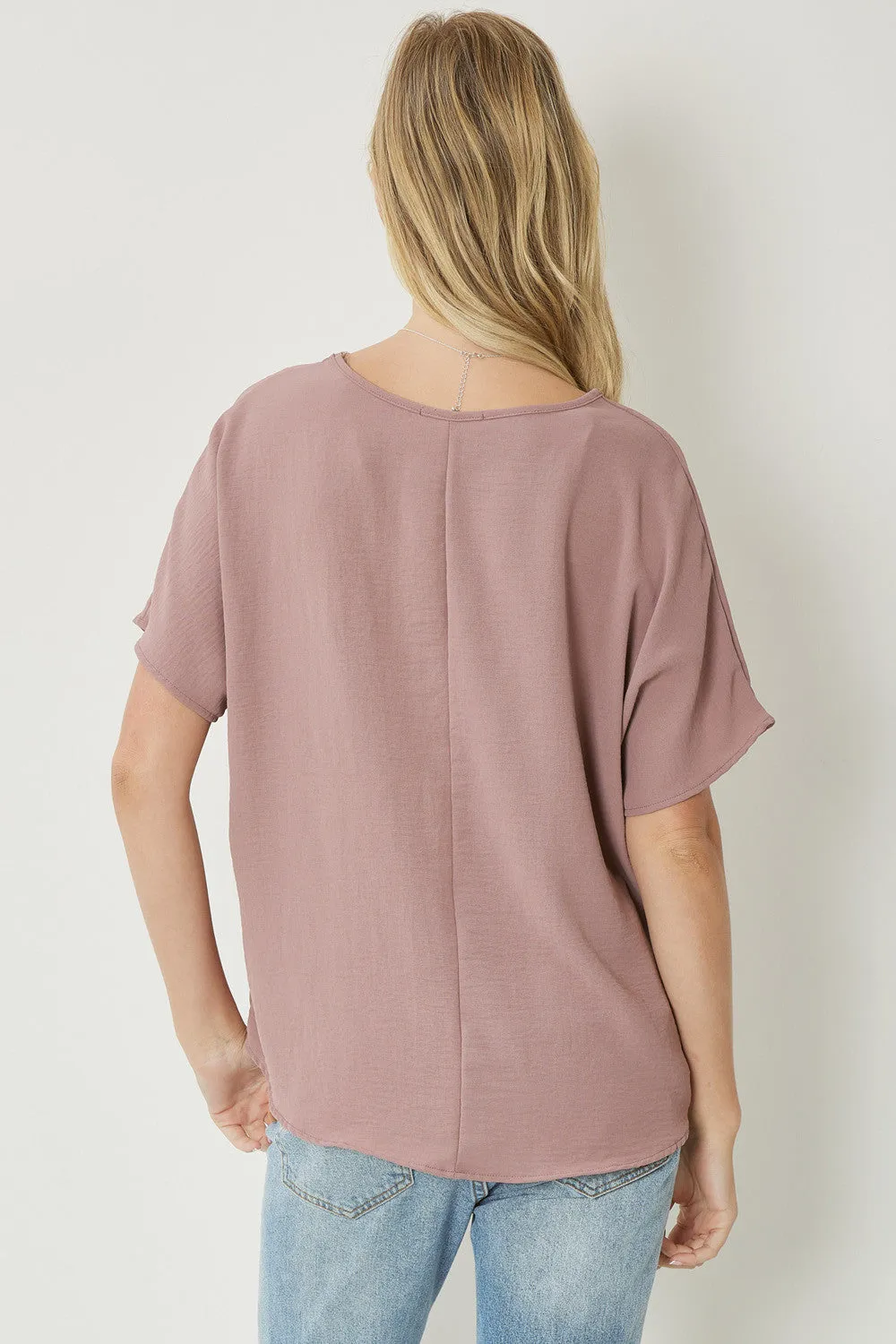 Entro V Neck Basic Top