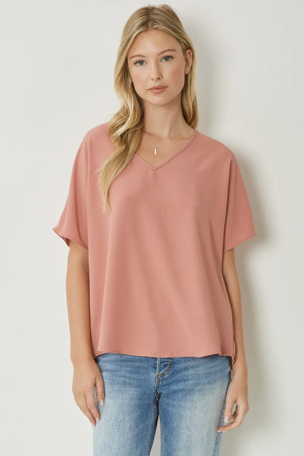 Entro V Neck Basic Top
