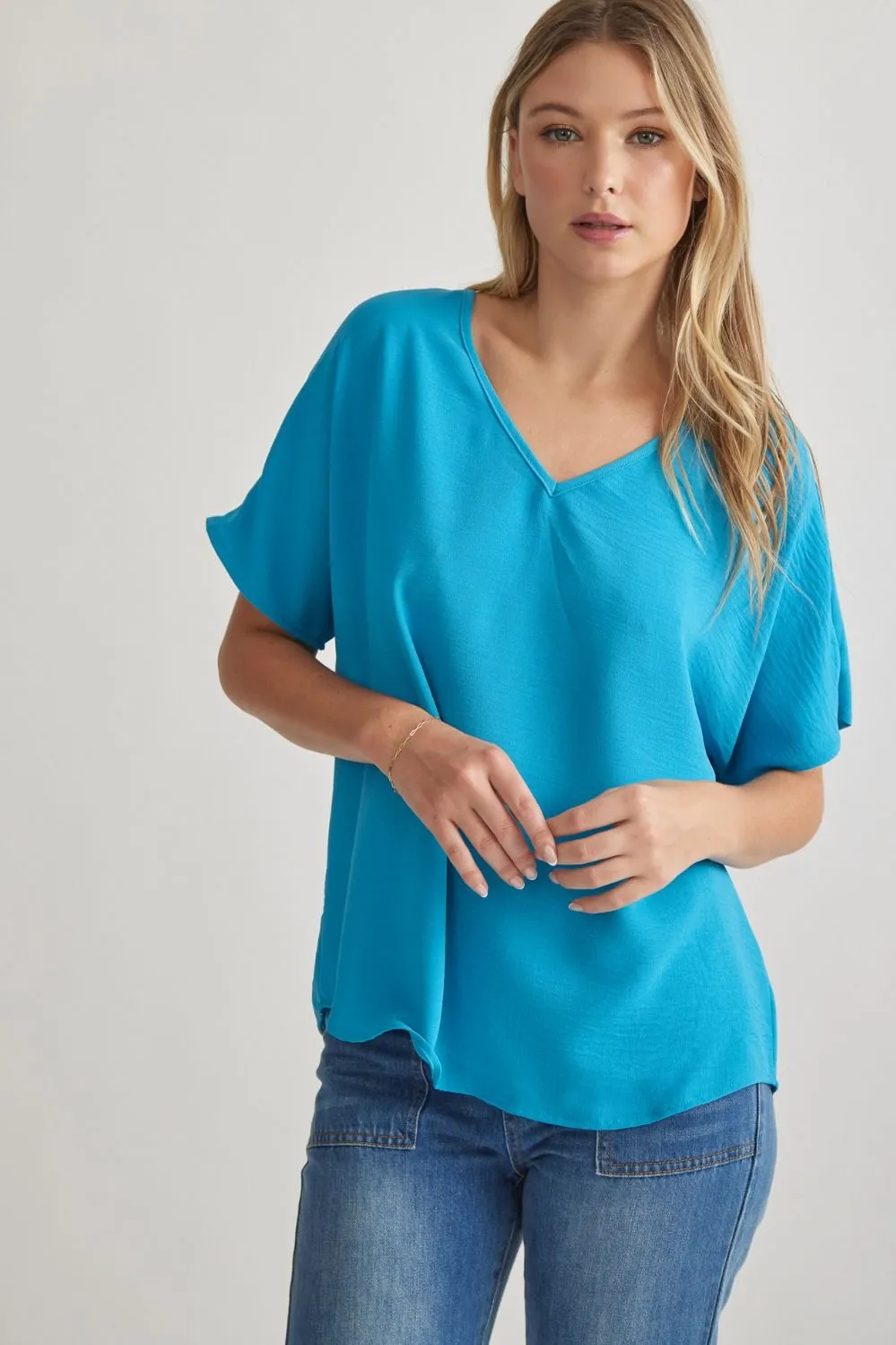Entro V Neck Basic Top