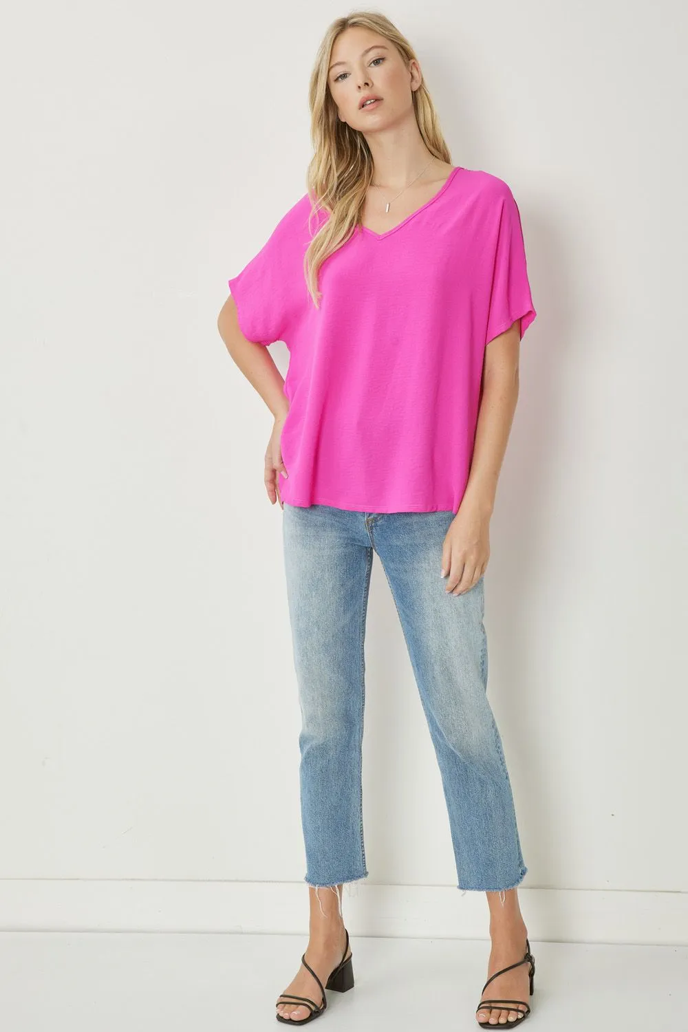 Entro V Neck Basic Top