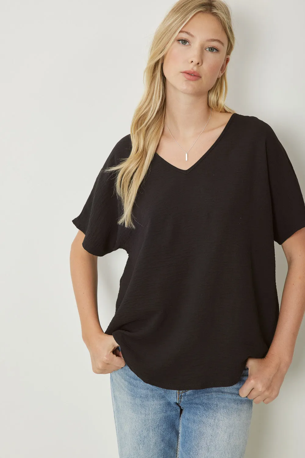 Entro V Neck Basic Top