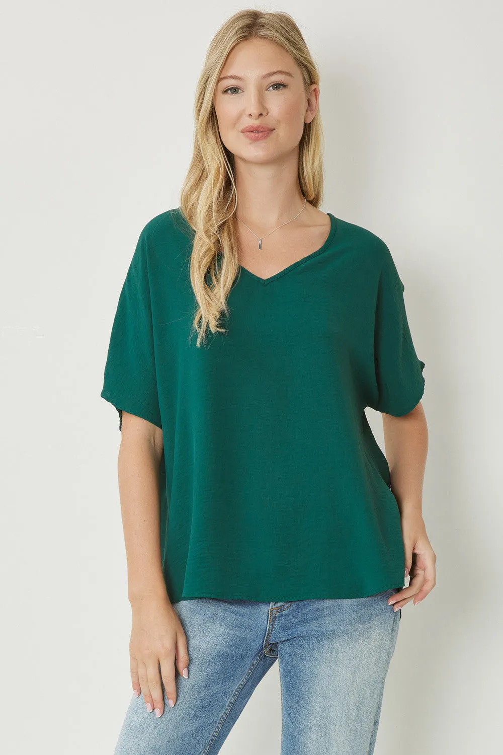 Entro V Neck Basic Top