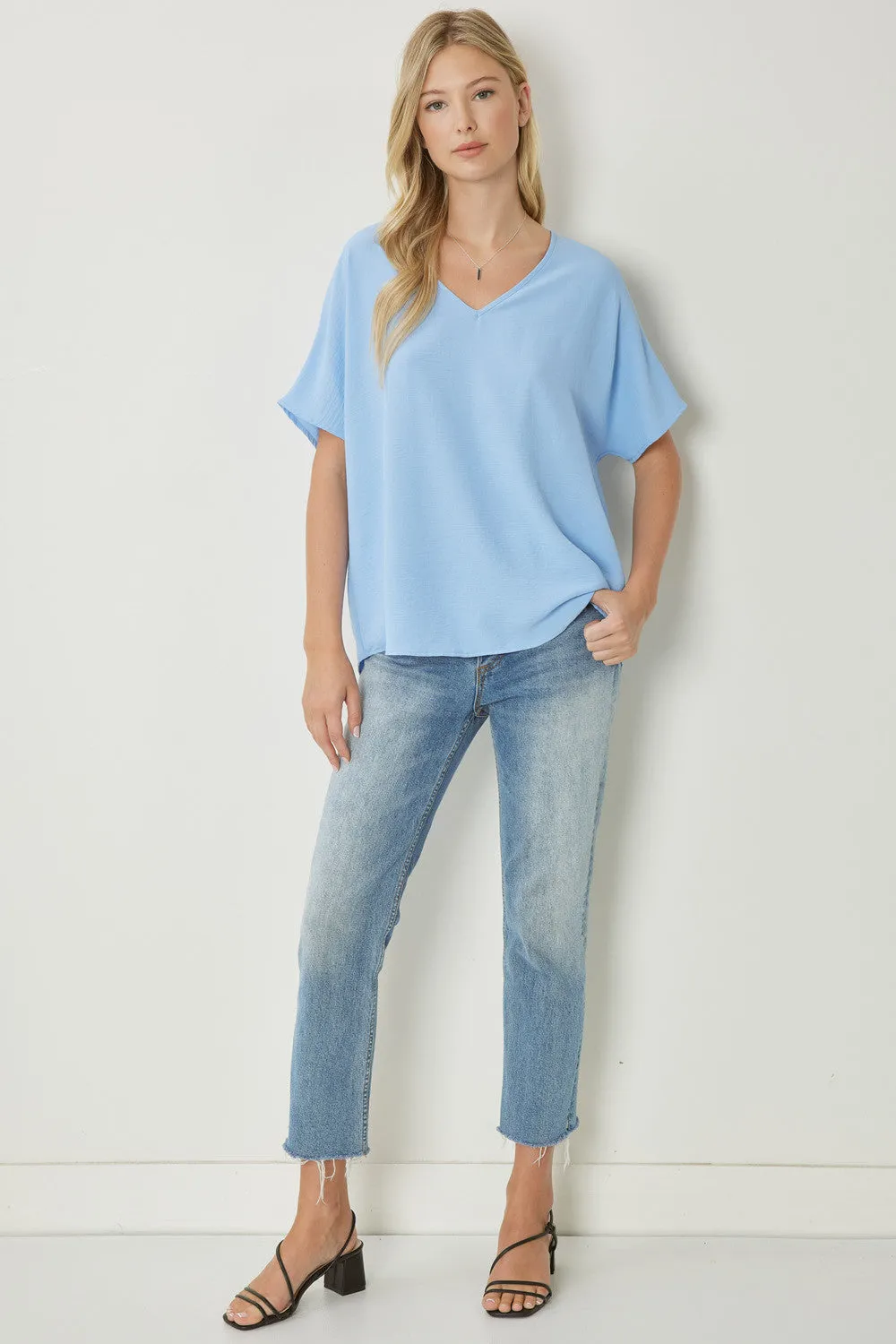 Entro V Neck Basic Top
