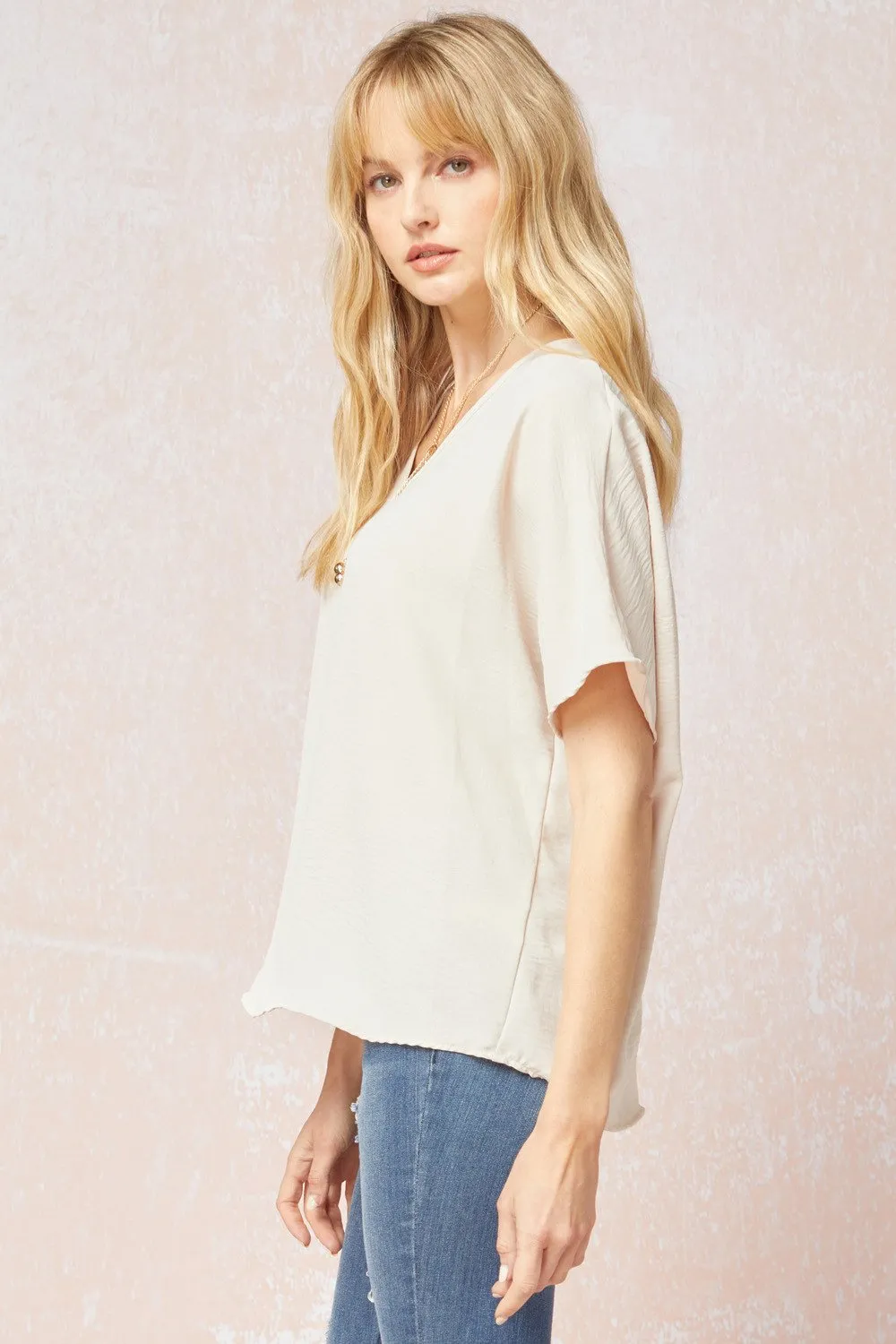 Entro V Neck Basic Top