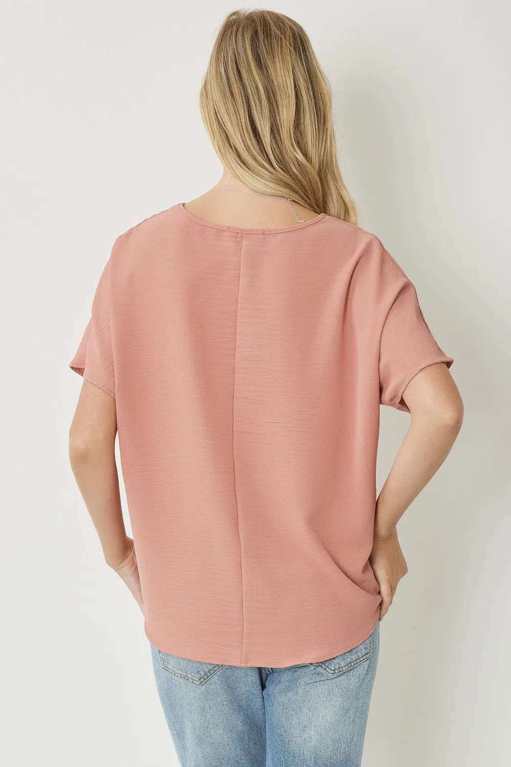 Entro V Neck Basic Top