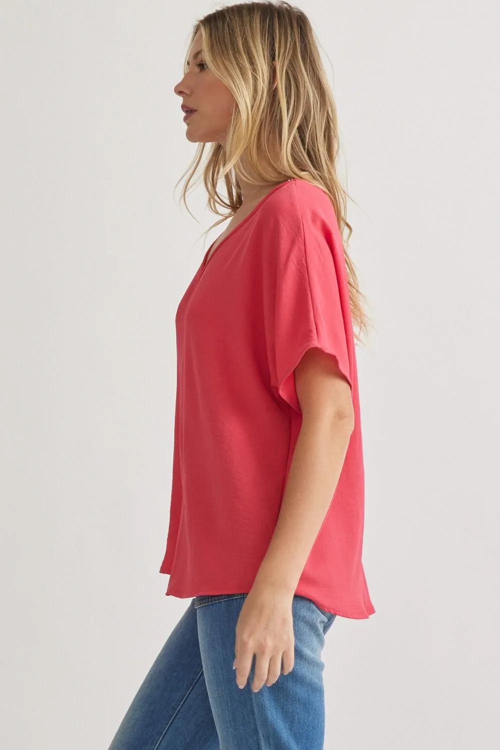 Entro V Neck Basic Top