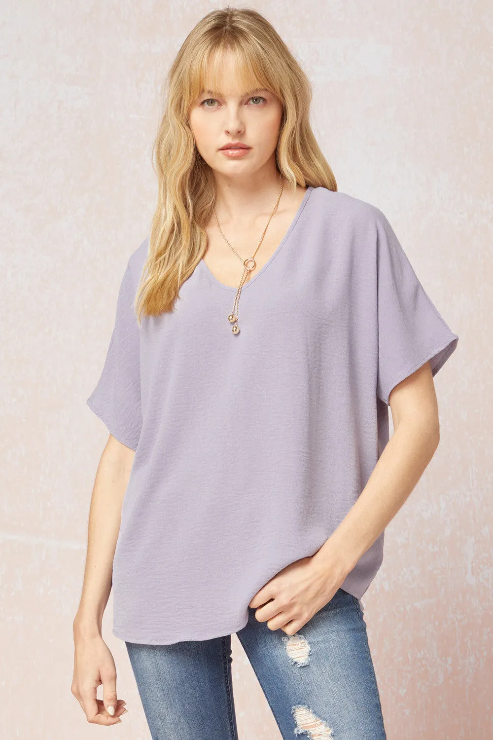 Entro V Neck Basic Top