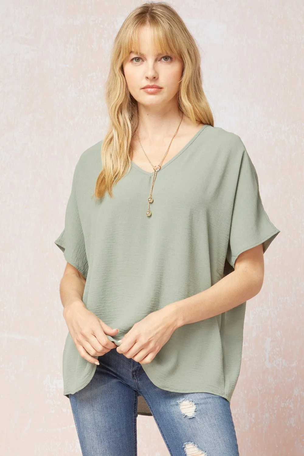 Entro V Neck Basic Top