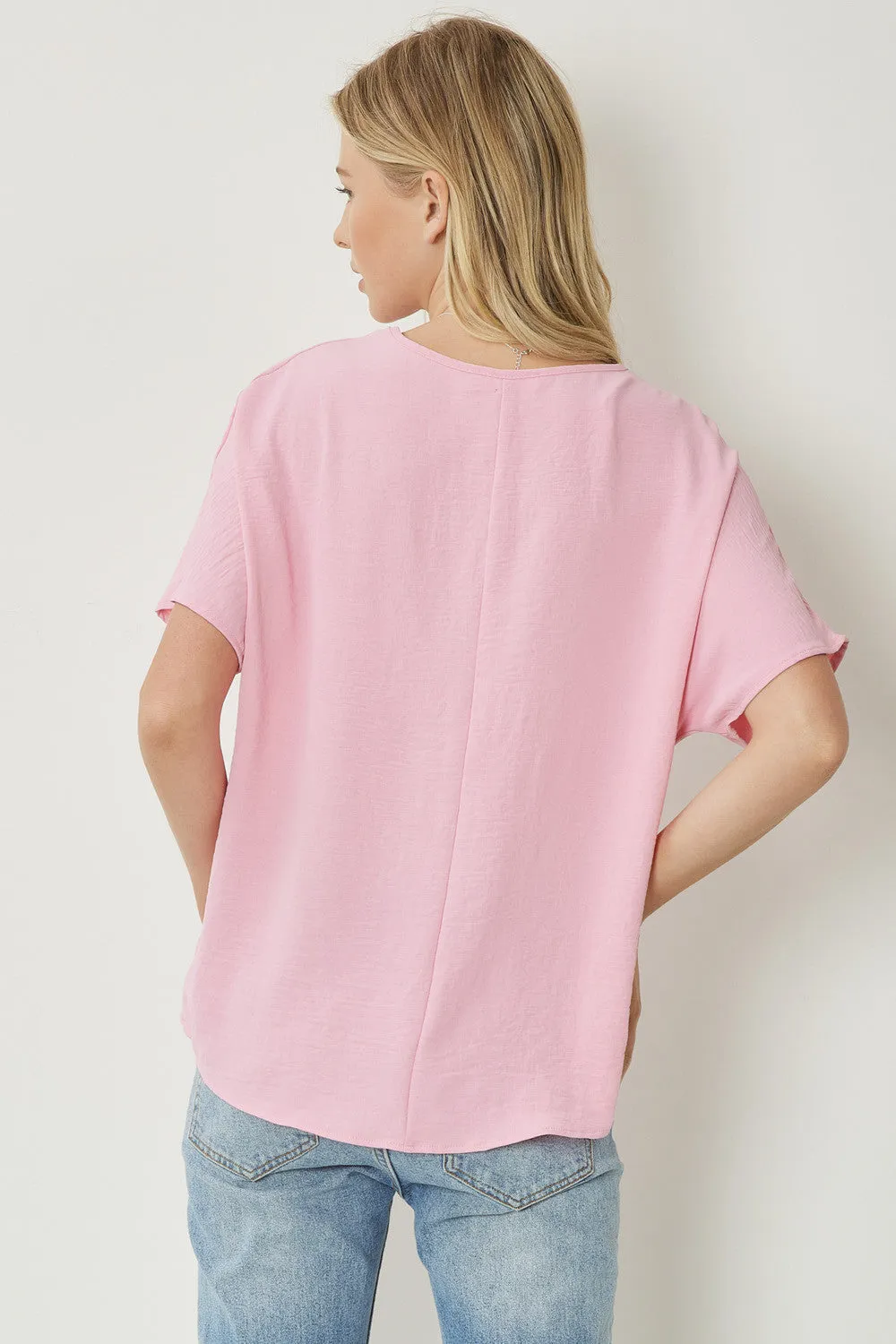 Entro V Neck Basic Top