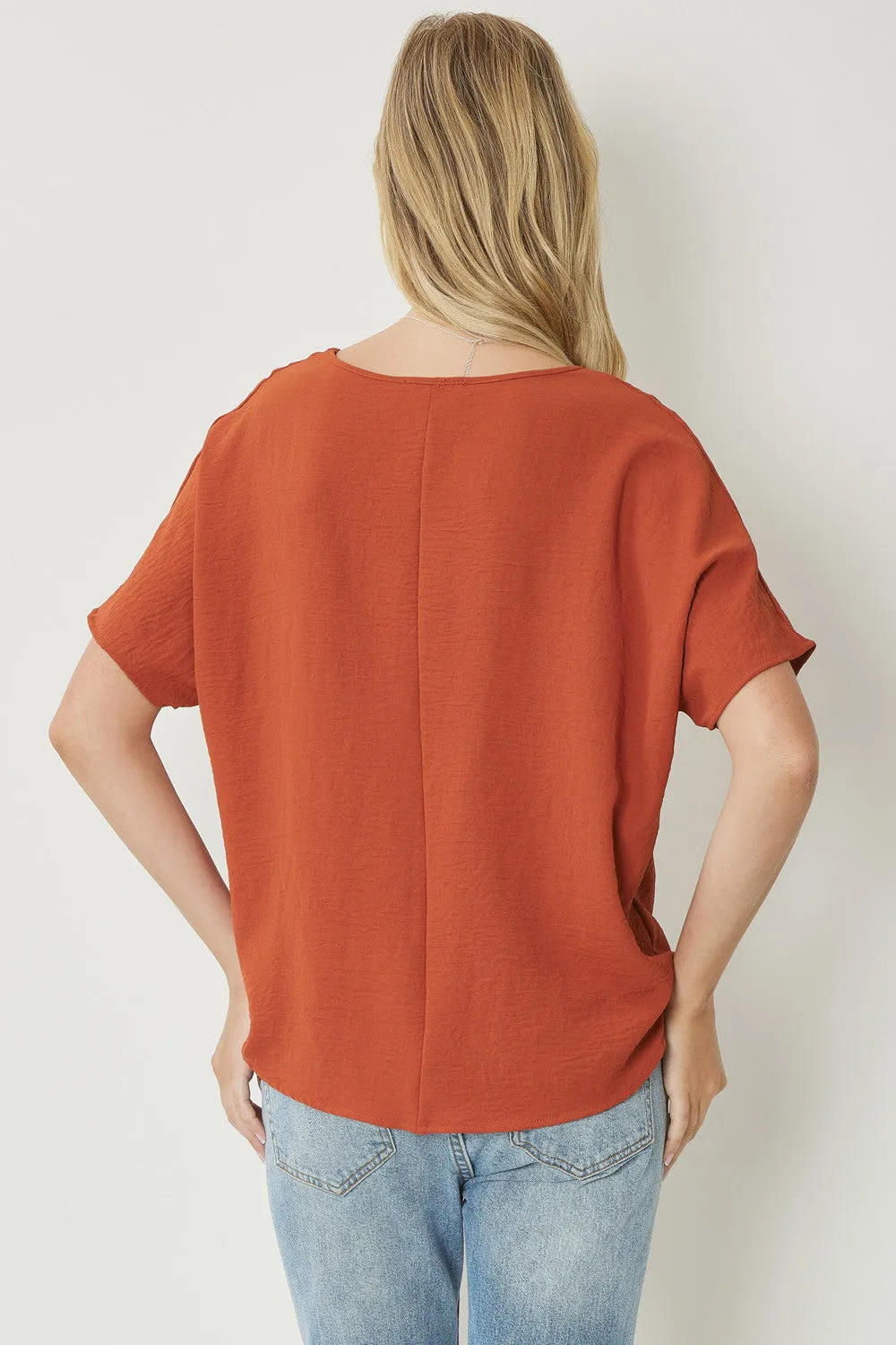 Entro V Neck Basic Top