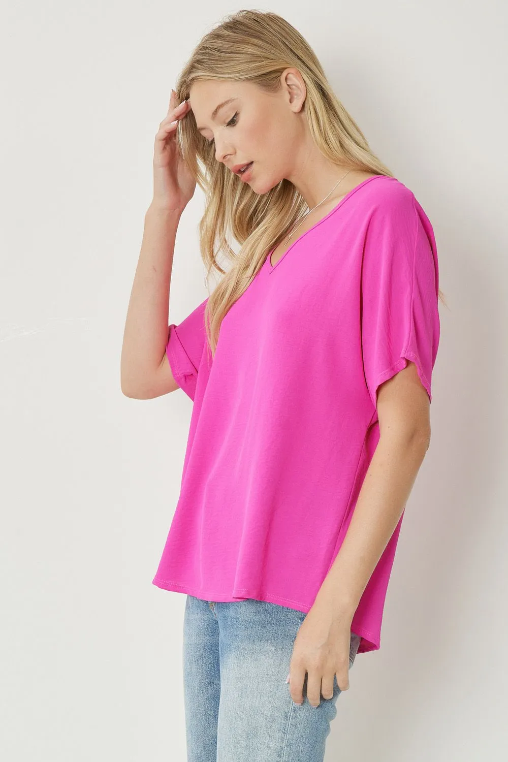 Entro V Neck Basic Top