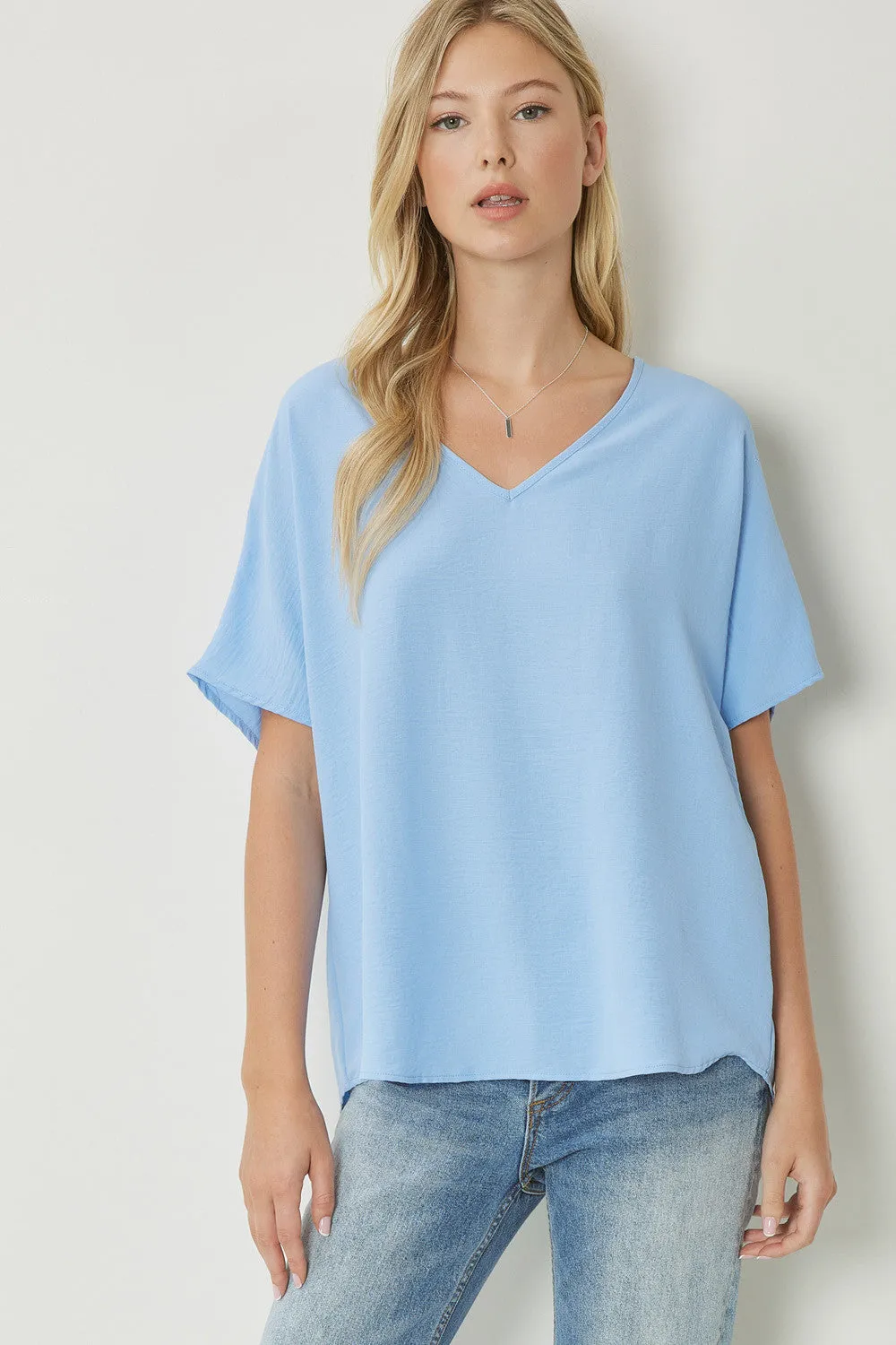 Entro V Neck Basic Top