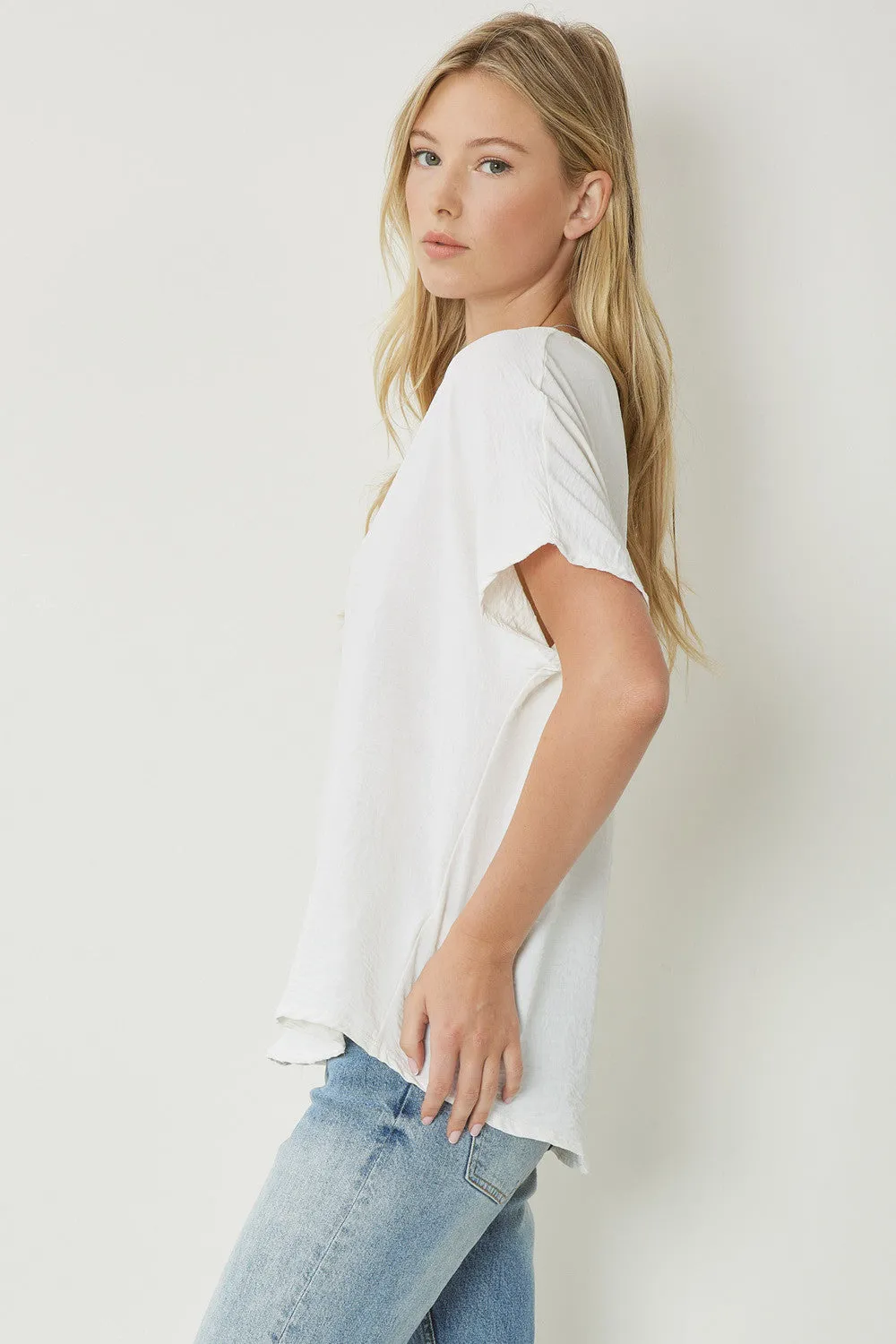 Entro V Neck Basic Top