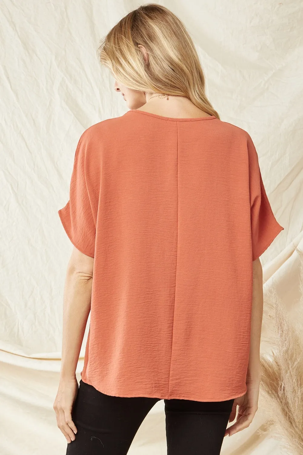 Entro V Neck Basic Top
