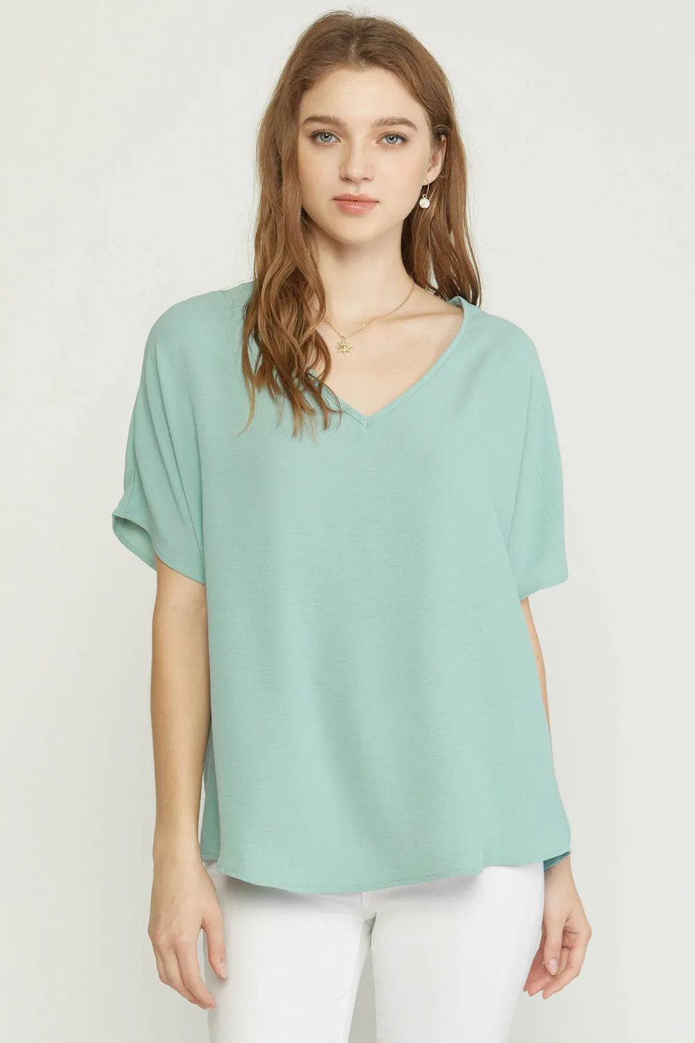 Entro V Neck Basic Top