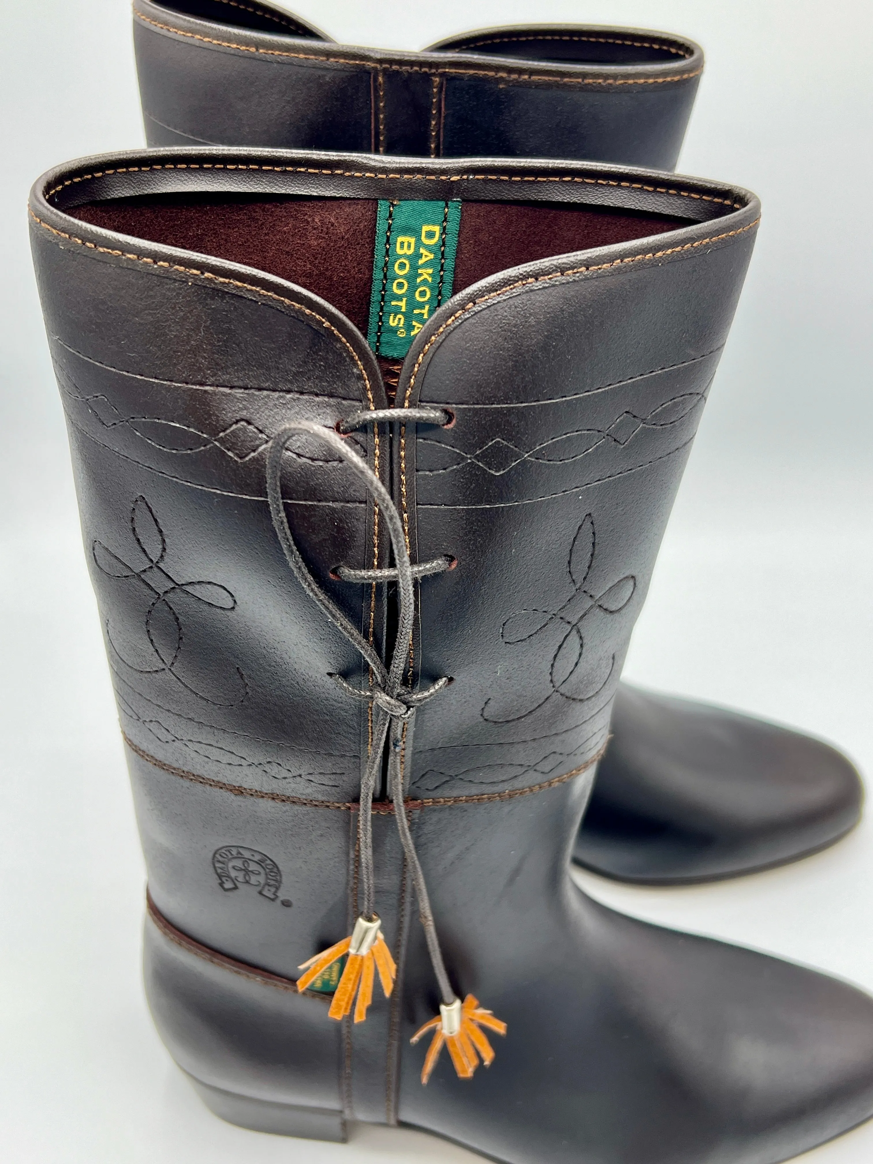 Equestrian Midcalf Leather Boot
