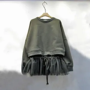 Europe's Newest Fashion Trend TuTu Sweatshirt For Women