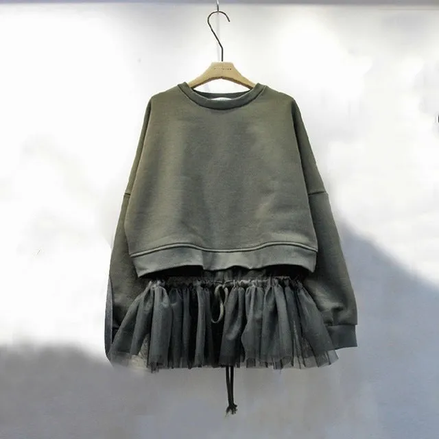 Europe's Newest Fashion Trend TuTu Sweatshirt For Women