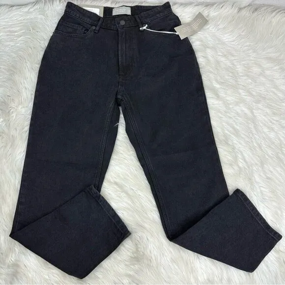 Everlane Women’s NWT Black The Curvy Cheeky Minimalist Jean W28 Crop/L26.5