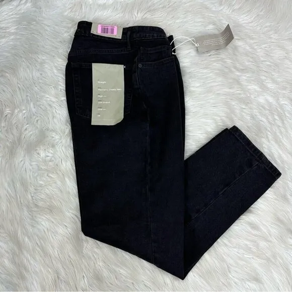 Everlane Women’s NWT Black The Curvy Cheeky Minimalist Jean W28 Crop/L26.5