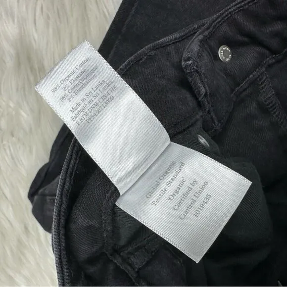 Everlane Women’s NWT Black The Curvy Cheeky Minimalist Jean W28 Crop/L26.5