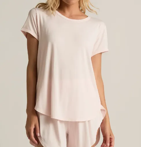 Faceplant Dreams Tulip Tee - Pink