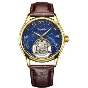 Faioki Genuine Tourbillon with exquisite blue dial and the famous Tourbillon cage. 42mm