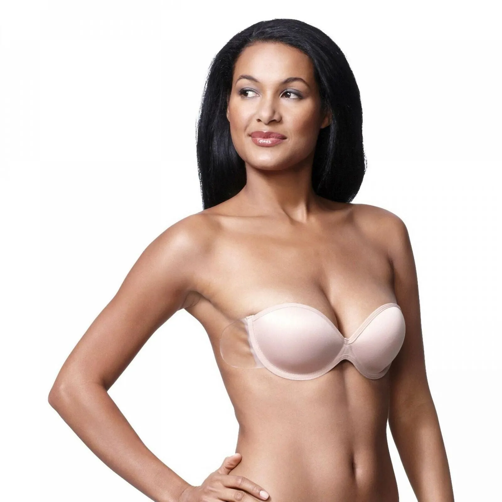 Fashion Forms Women's Adhesive Strapless Backless Bra Beige C