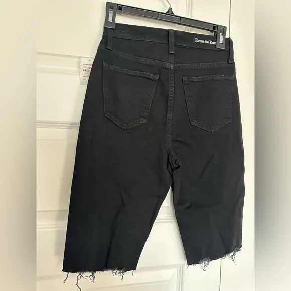 Favorite Daughter Eva‎ Long Slim Denim Shorts