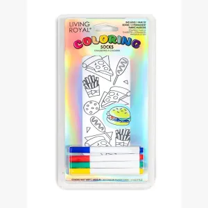 Favorite foods  DIY coloring kit ankle socks