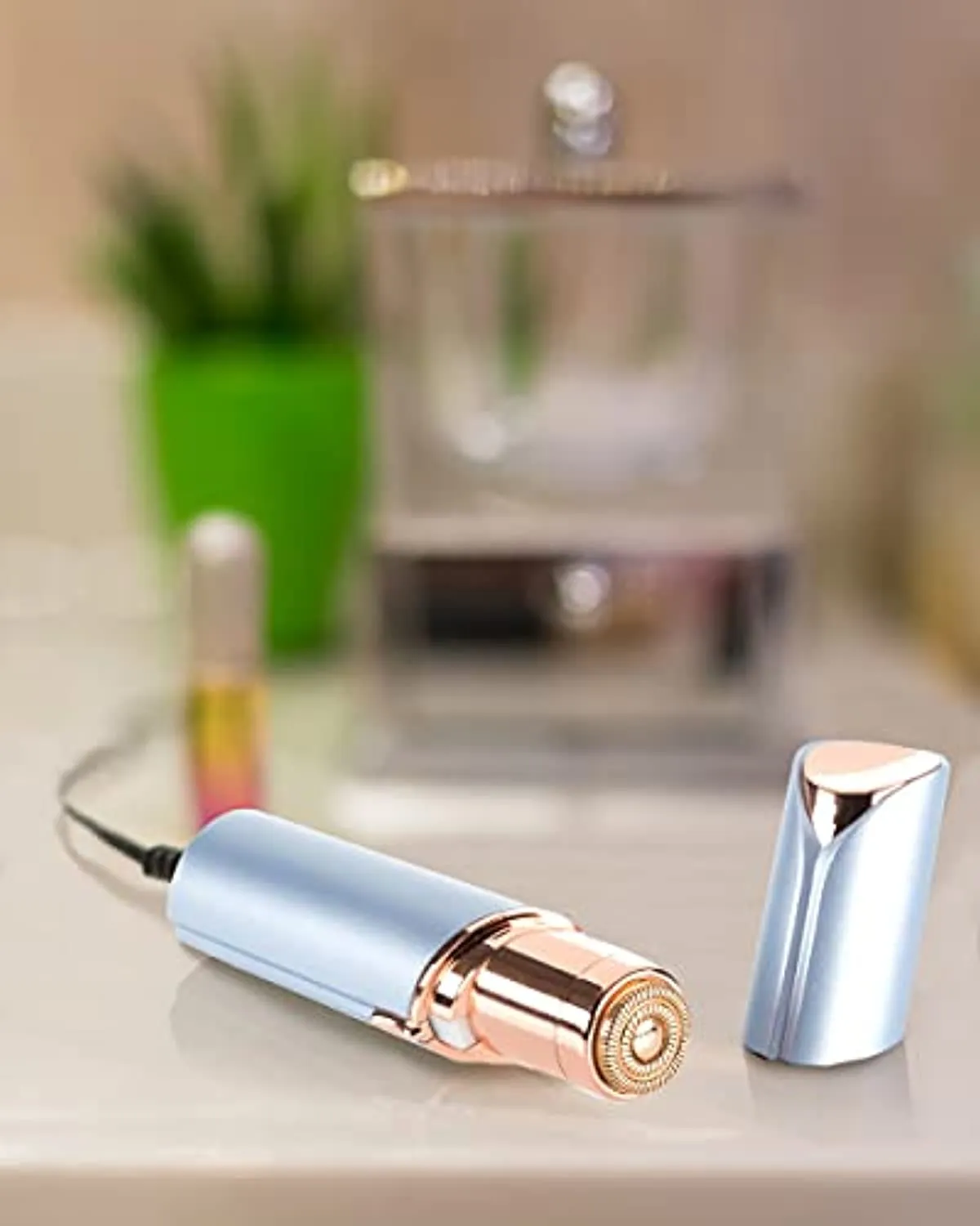 Finishing Touch Flawless Women's Painless Hair Remover, Rechargeable, Parisian Blue