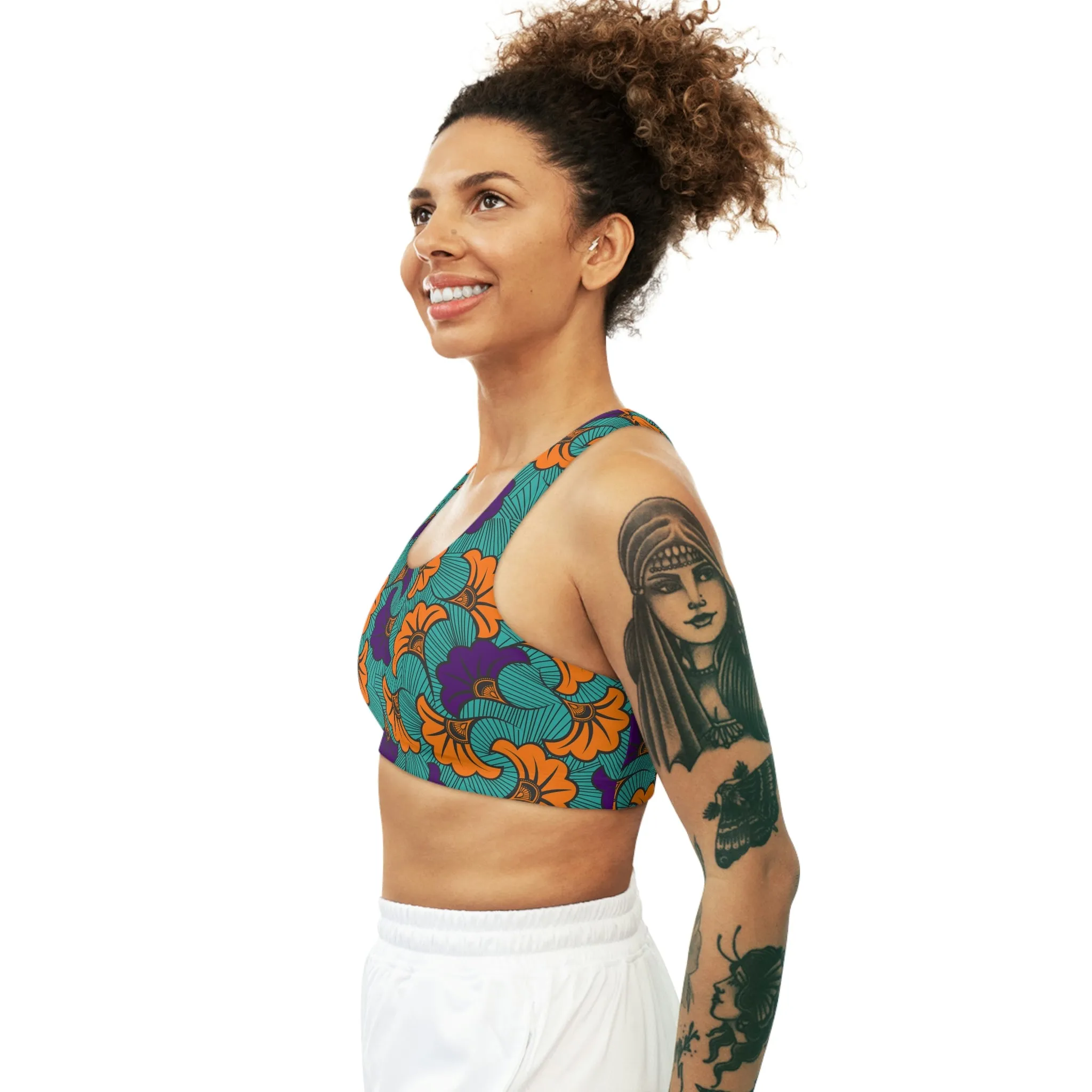Fleurs de Mariage Seamless Sports Bra