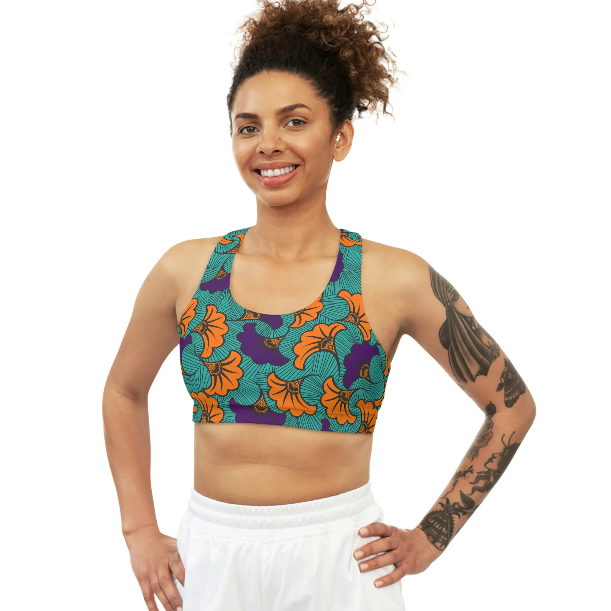 Fleurs de Mariage Seamless Sports Bra