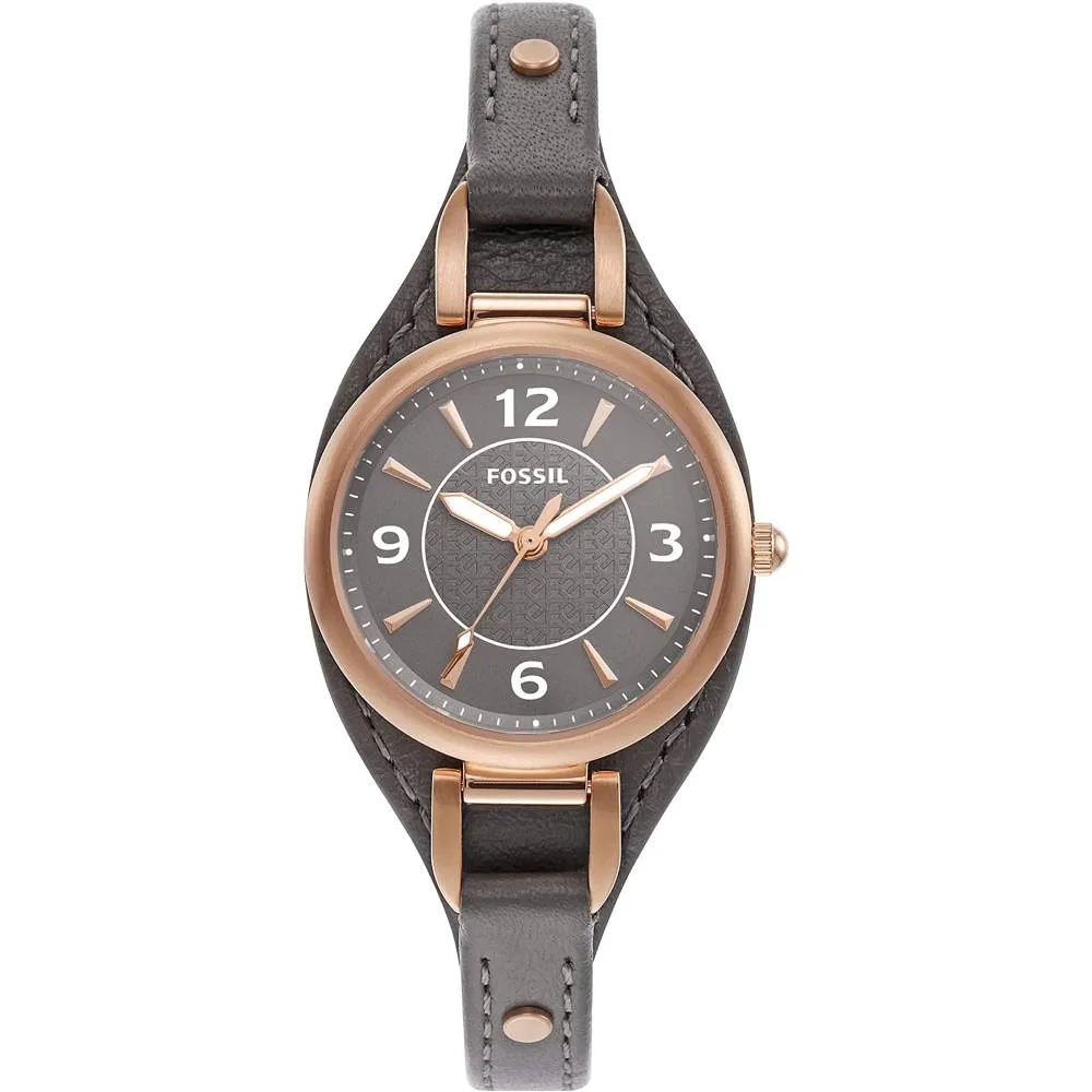 Fossil Women's Carlie Mini Quartz Stainless Steel and Leather Watch | Multiple Colors