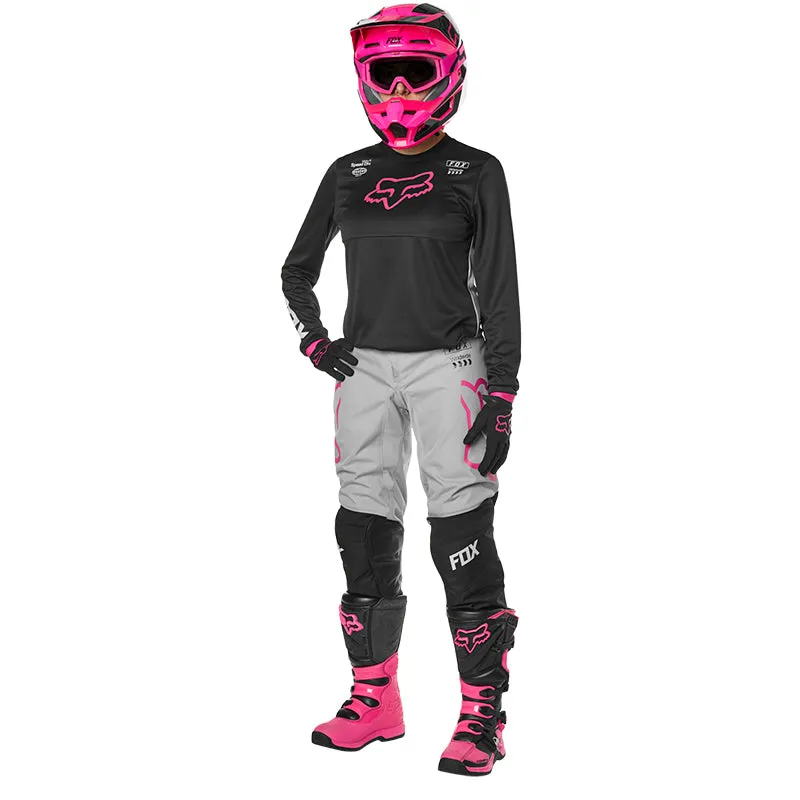 FOX WOMENS 180 MATA PANTS [BLACK/PINK]