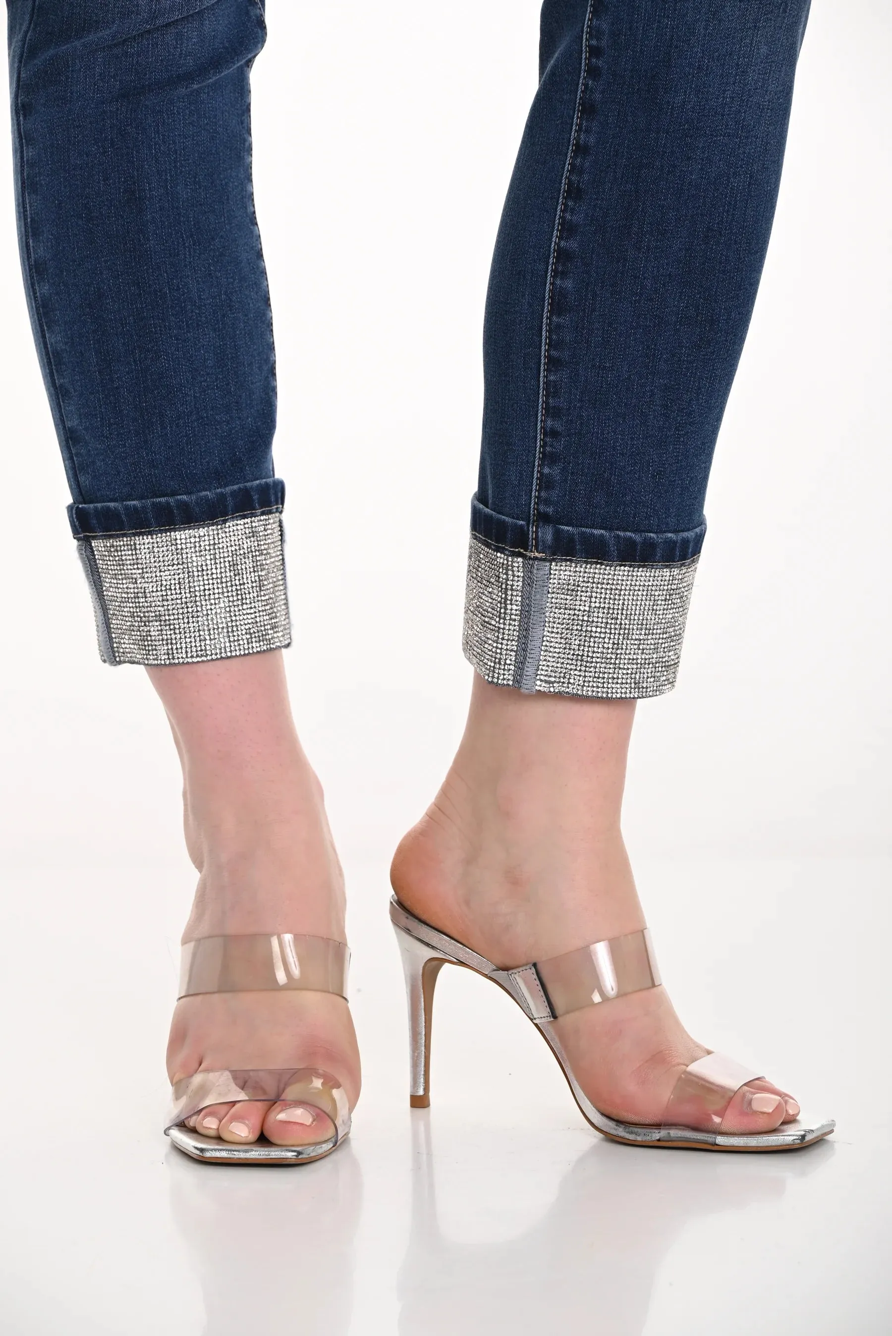 FRANK LYMAN- WOMEN'S WOVEN DENIM JEANS 256761U