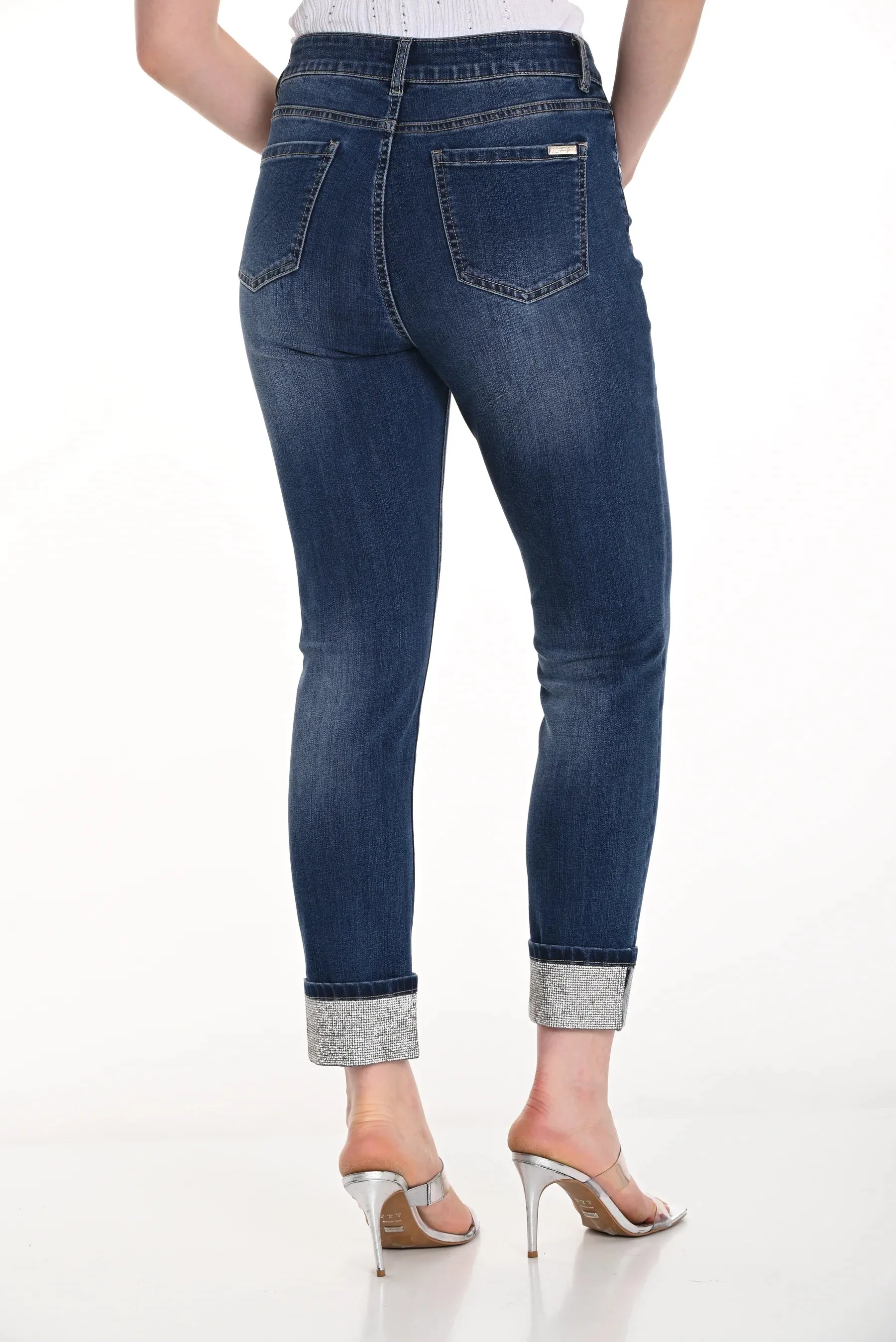 FRANK LYMAN- WOMEN'S WOVEN DENIM JEANS 256761U