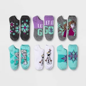 Frozen Women's 6 Pairs Low Cut Socks