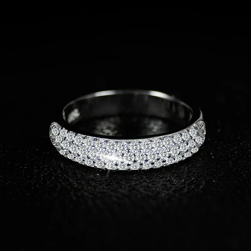 Genuine Gemstone 925 Sterling Silver Ring Set bridal Women's Engagement jewelry
